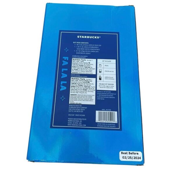 Starbucks 16oz Coffee Cup Tumbler Fa La La Gift Set Cold Brew collector tumbler - Picture 2 of 2